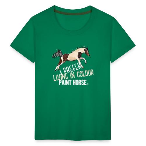Paint Horse Living in Color - Teenager Premium T-Shirt