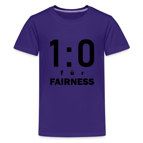 FAIRNESS in Führung - Teenager Premium T-Shirt