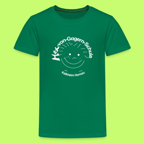 Mäxchen Logo weiß - Teenager Premium T-Shirt