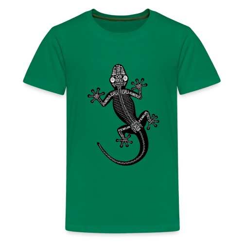 Gecko-Skelett - Koszulka młodzieżowa Premium