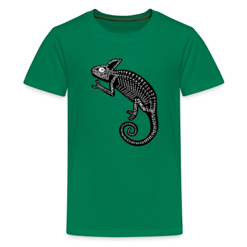 Chameleon Skeleton - Premium-T-shirt tonåring