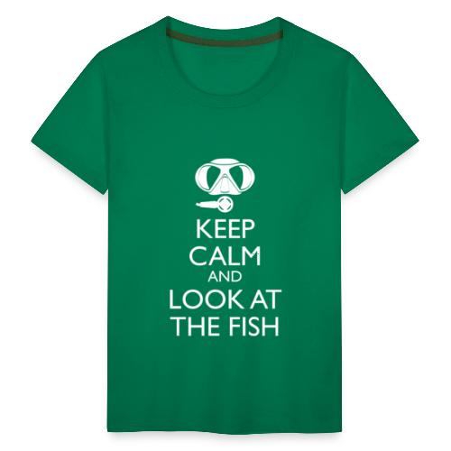 Keep calm and look at the fish - Teenager Premium T-Shirt