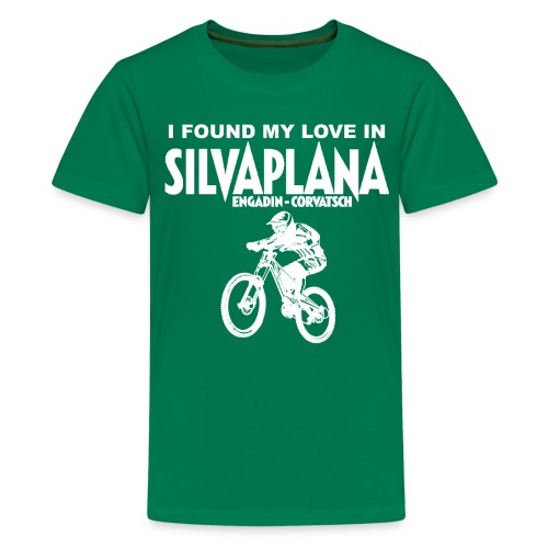 I found my love in Silvaplana, Mountainbiking - Teenager Premium T-Shirt