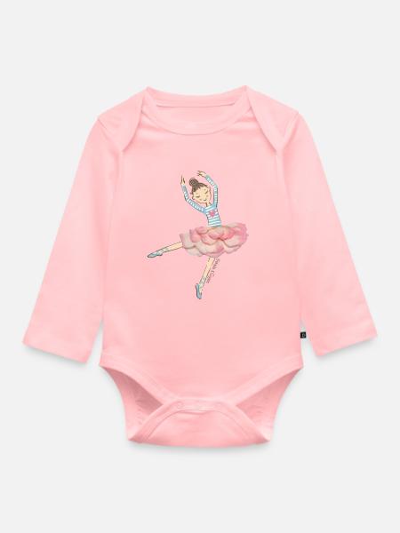 Prima Ballerina - Baby Bio-Langarm-Body - Rosa