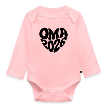 Oma 2026 - Baby Bio-Langarm-Body - Rosa - Vorne