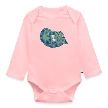 Squishy Azure - Baby Bio-Langarm-Body - Rosa - Vorne