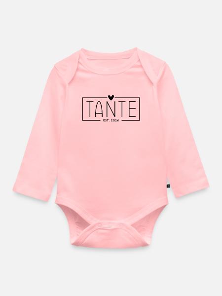 Tante Est. 2026 - Baby Bio-Langarm-Body - Rosa