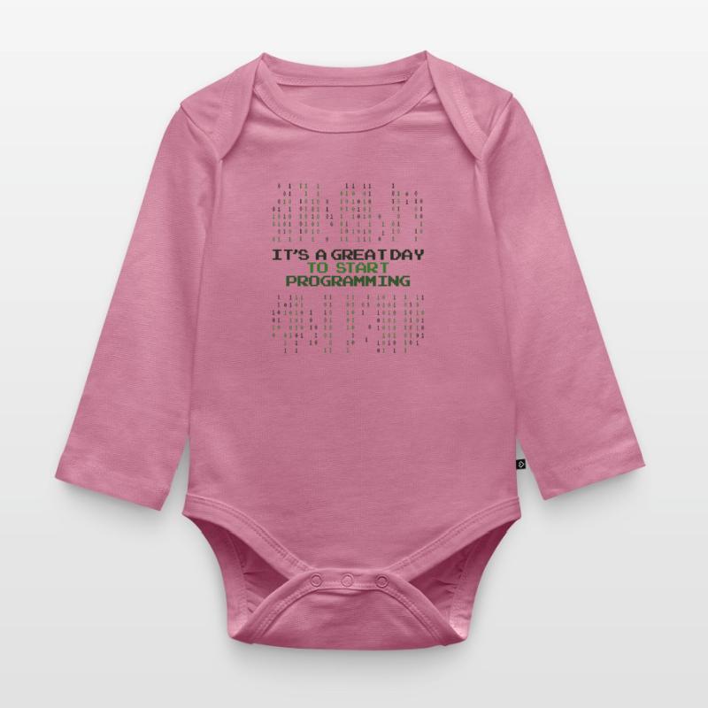 Great Day To Start Programming Developer Coder Baby Bio-Langarm-Body
