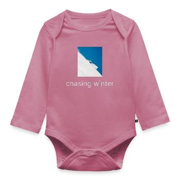 Chasing Winter - Organic Longsleeve Baby Bodysuit - mauve - Front