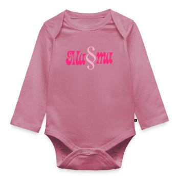 Law Mom Laws - Organic Longsleeve Baby Bodysuit - mauve - Front
