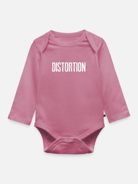 Distortion - Baby Bio-Langarm-Body - Mauve