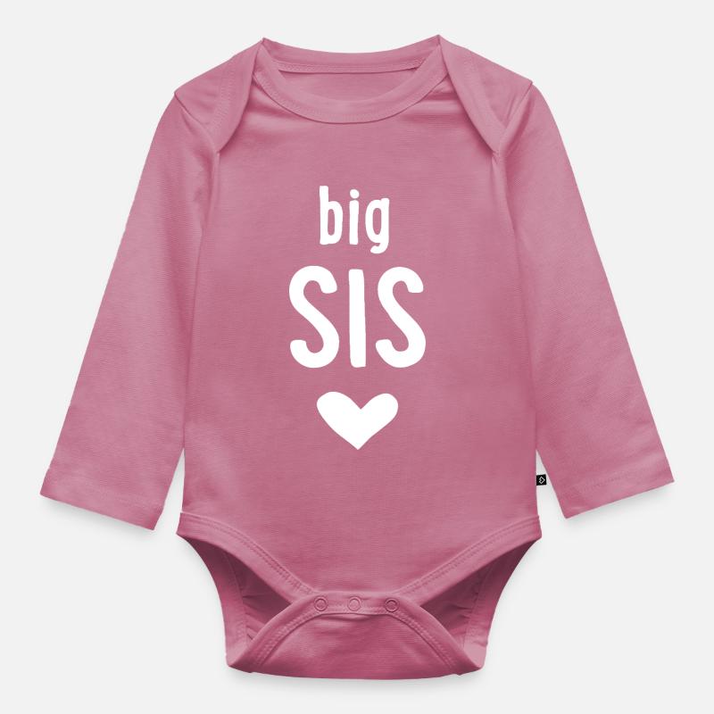 Grande Sœur - Body Bébé bio manches longues - mauve
