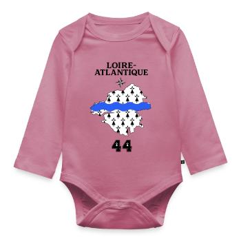 Loire Atlantique 44 - Body Bébé bio manches longues - mauve - Devant