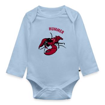 Hummer - Baby Bio-Langarm-Body - Hellblau - Vorne