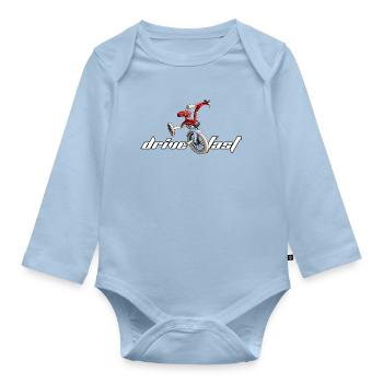Dreirad - Baby Bio-Langarm-Body - Hellblau - Vorne