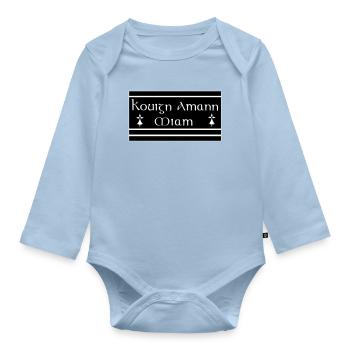 Kouign Amann - Body Bébé bio manches longues - bleu clair - Devant