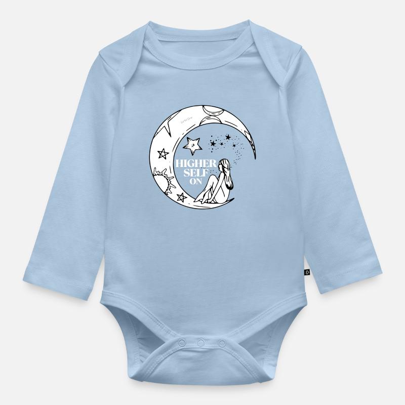 HIGHER Self - Baby Bio-Langarm-Body - Hellblau