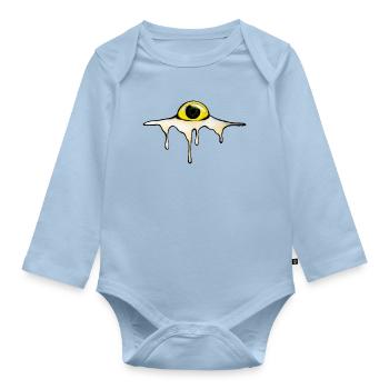 Fried Eye – Sunny Side Creepy - Baby Bio-Langarm-Body - Hellblau - Vorne