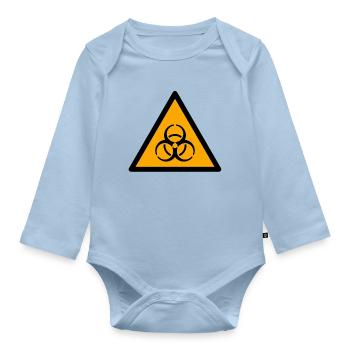 Biohazard - Baby Bio-Langarm-Body - Hellblau - Vorne