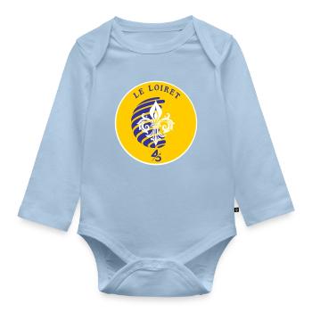 Fleur de Lys Loiret 45 - Body Bébé bio manches longues - bleu clair - Devant
