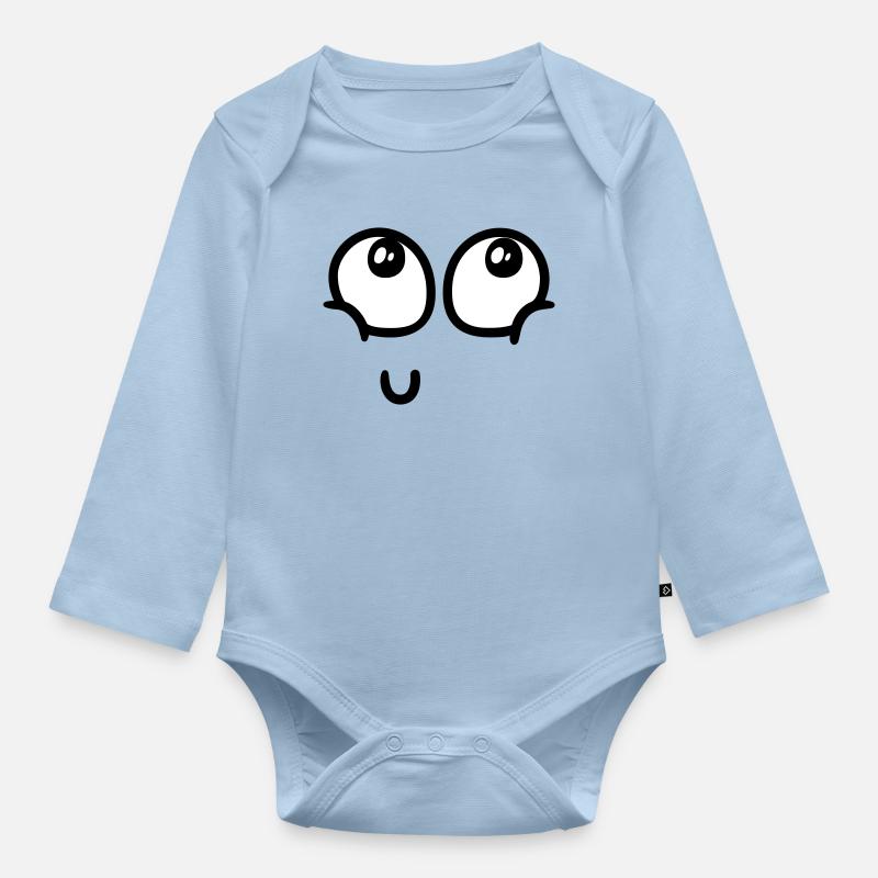 Joy overload - Baby Bio-Langarm-Body - Hellblau