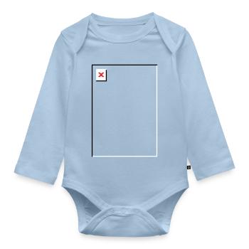 Missing Image – File Not Found Hochformat - Baby Bio-Langarm-Body - Hellblau - Vorne