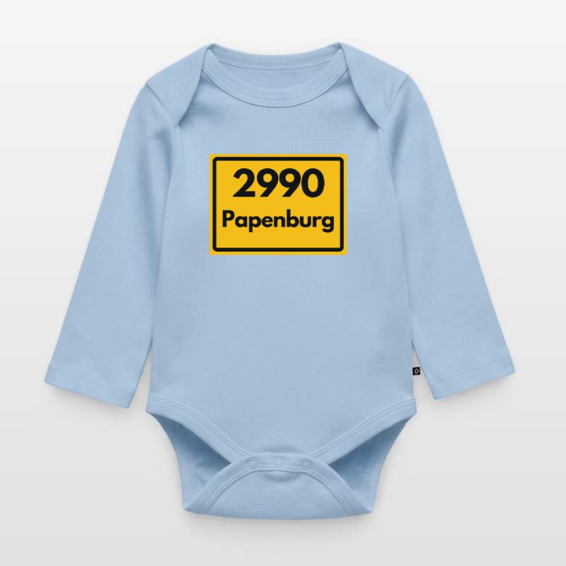 OLD POSTCODE POSTCODE RETRO 2990 PAPENBURG Organic Longsleeve Baby Bodysuit