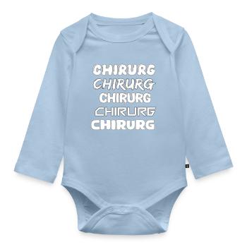 Chirurg als Beruf - Baby Bio-Langarm-Body - Hellblau - Vorne