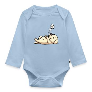 Labrador Labrador owner Labrador lover - Organic Longsleeve Baby Bodysuit - light blue - Front