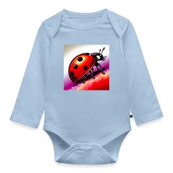 ladybird - Organic Longsleeve Baby Bodysuit - light blue - Front