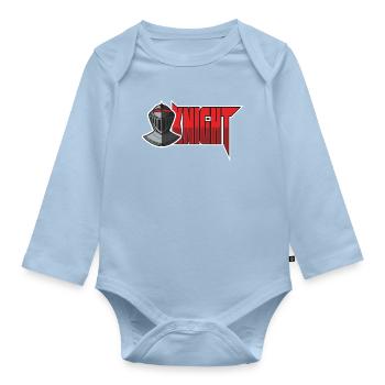 Ritter Knight Gaming E-Sports Logo - Organic Longsleeve Baby Bodysuit - light blue - Front