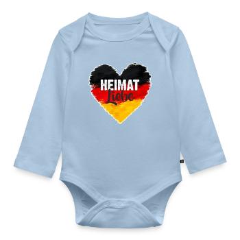 Heimatliebe - Baby Bio-Langarm-Body - Hellblau - Vorne