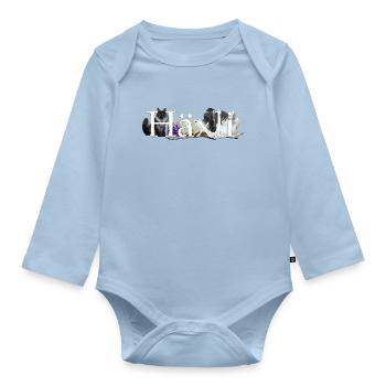Häxli - Baby Bio-Langarm-Body - Hellblau - Vorne