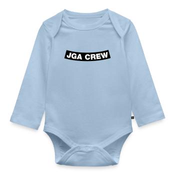 JGA Crew Element Bottom (MC-Rocker-Kutten-Design) - Baby Bio-Langarm-Body - Hellblau - Vorne