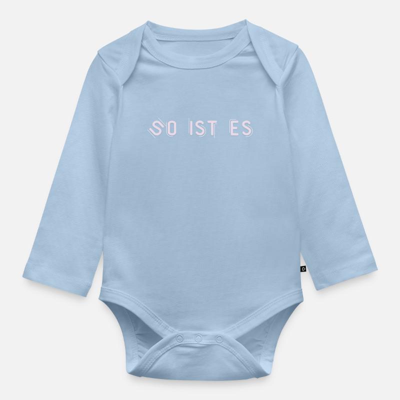 C’est juste - Body Bébé bio manches longues - bleu clair