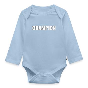 Champion - Organic Longsleeve Baby Bodysuit - light blue - Front