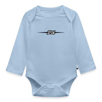 Élément 2026 - Body Bébé bio manches longues - bleu clair - Devant