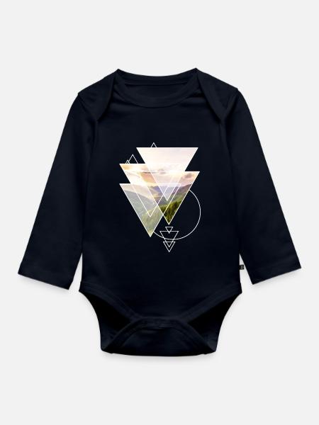 Geoberge - Baby Bio-Langarm-Body - Navy