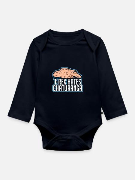 Yoga - Baby Bio-Langarm-Body - Navy