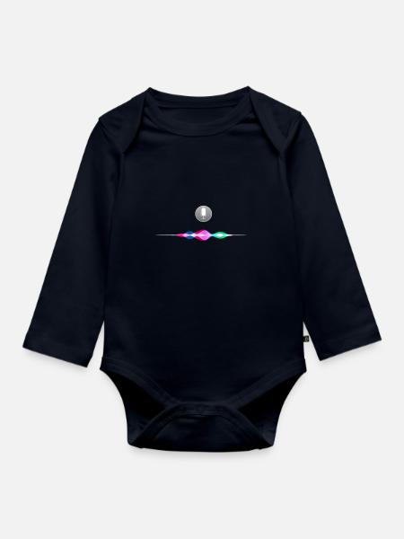 siri - Baby Bio-Langarm-Body - Navy