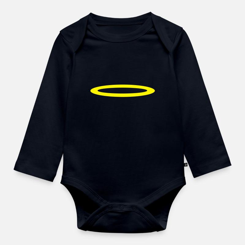 aureole - Body Bébé bio manches longues - bleu marine