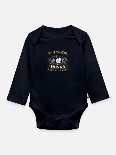 HUSKY - Baby Bio-Langarm-Body - Navy