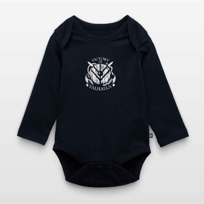 Wikinger oder Valhalla Baby Bio-Langarm-Body