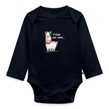 lametta - Baby Bio-Langarm-Body - Navy - Vorne