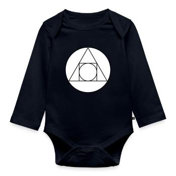 Sign of alchemy - Organic Longsleeve Baby Bodysuit - navy - Front