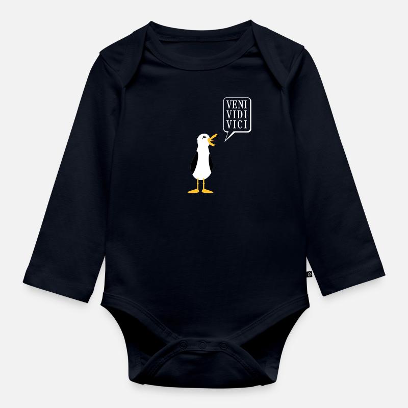 Seagull / Seagull (3c) - Body Bébé bio manches longues - bleu marine