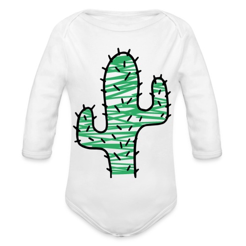 Kaktus sehr stachelig - Baby Bio-Langarm-Body