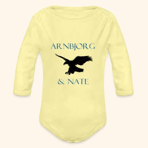 Arnbjorg washed out - Organic Longsleeve Baby Bodysuit