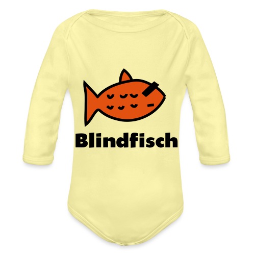 Blindfisch_C_v2 - Baby Bio-Langarm-Body