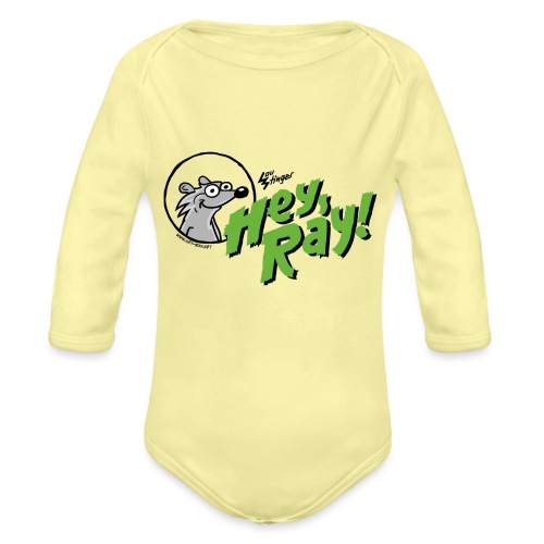 Hey Ray Logo green - Baby Bio-Langarm-Body